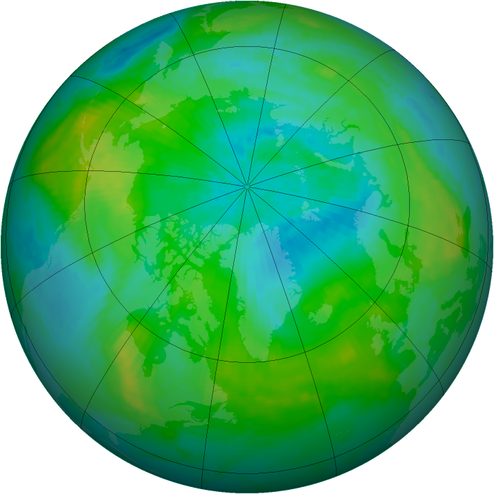 Arctic ozone map for 02 September 1998